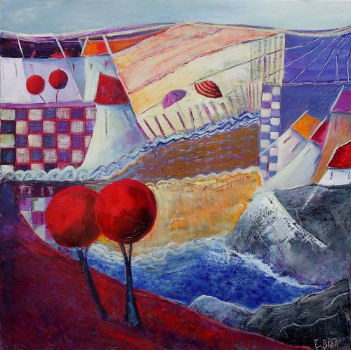 Les parasols - 50x50cm