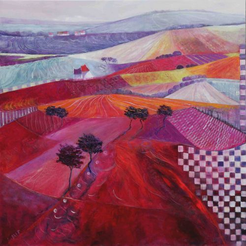 Envolée champêtre - 100x100cm