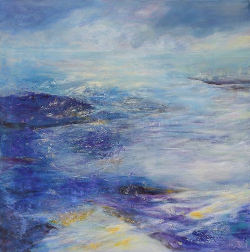 Evanescence bleue - 100x100cm