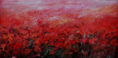 Le chant des grillons (2) - 80x40cm