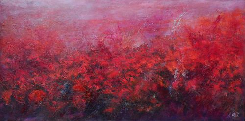 Le chant des grillons (2) - 80x40cm