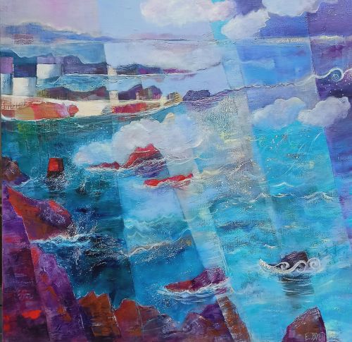 Liberté océane - 60x60cm