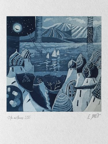 Un ailleurs - 25x25cm (eau forte et aquatinte)